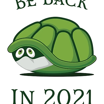 Artwork thumbnail, Be Back In 2021 Turtle by RamiBeans