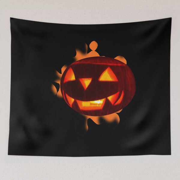 Item preview, Burning pumpkin designed and sold by vibeno1.