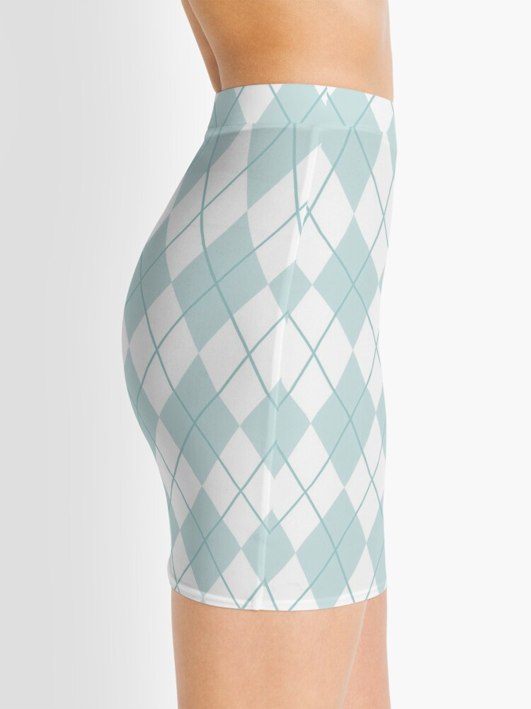 Alternate view of Argyle Blue/White Mini Skirt