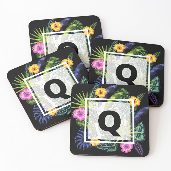 Item preview, Floral Tropical Letter Q designed and sold by LamV.