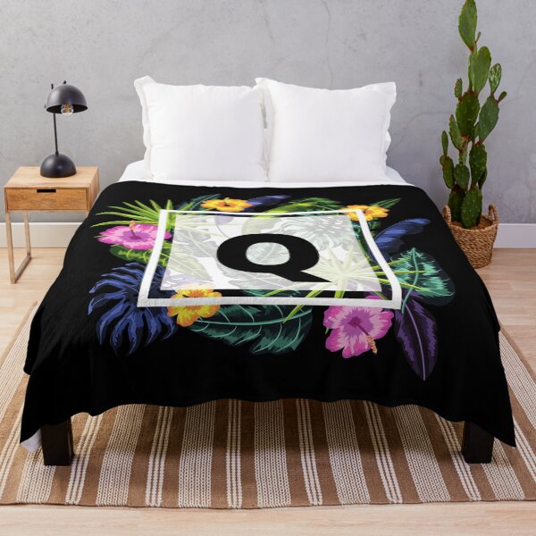 Item preview, Floral Tropical Letter Q designed and sold by LamV.