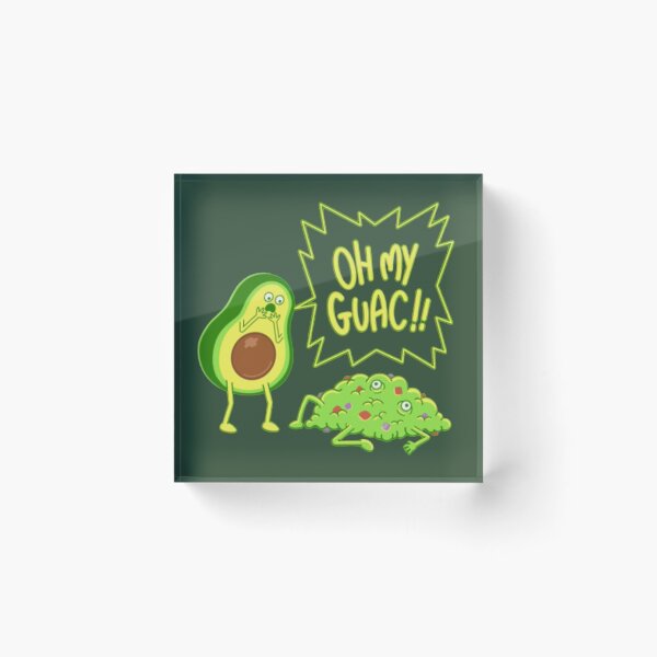 Item preview, Oh My Guac, Avocado funny food quotes designed and sold by tetyboom.