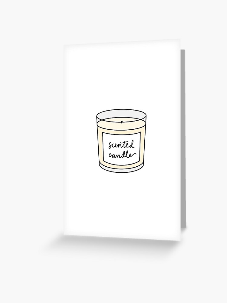 scented candle Sticker for Sale by vickydesignedit