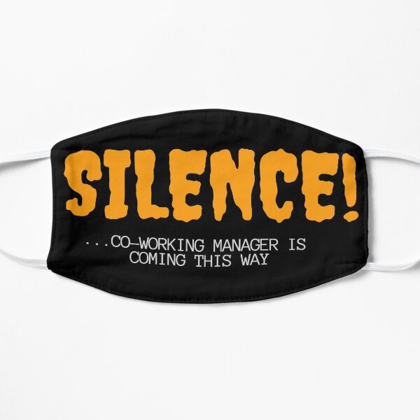 Silencio del gerente de coworking Mascarilla