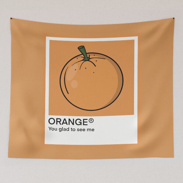Item preview, Color- Orange orange designed and sold by Fruit-Tee.