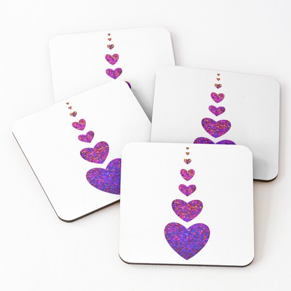 Item preview, Hearts and love in purples designed and sold by CoolFlex.