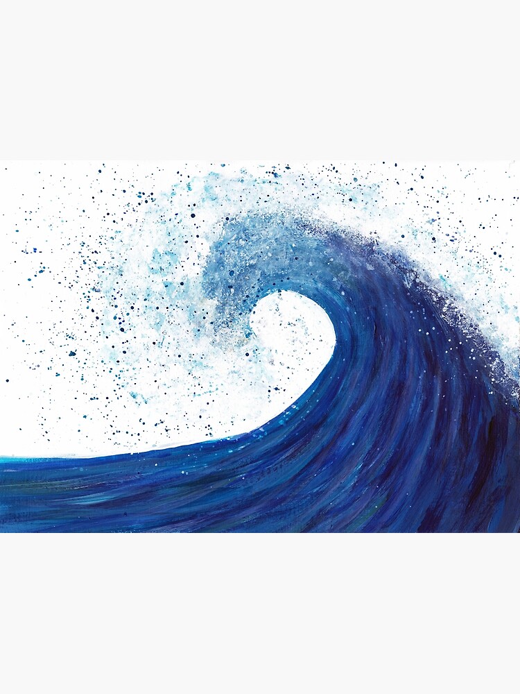 Thumbnail 3 of 3, Art Print, Big wave designed and sold by GillianAdams.