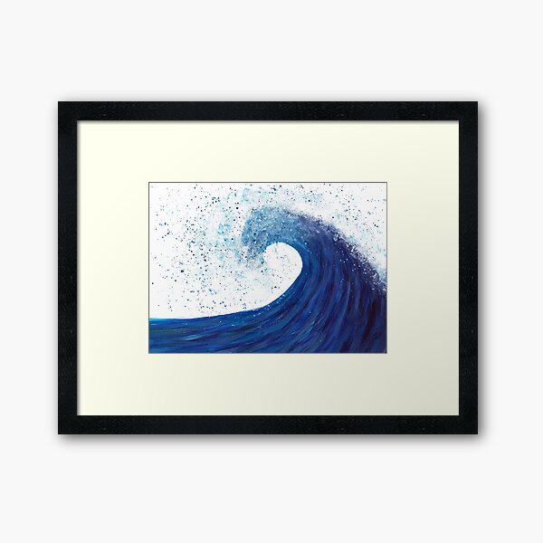 Big wave Framed Art Print