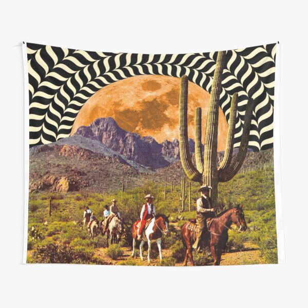 Illusionary Cowboys Tapestry