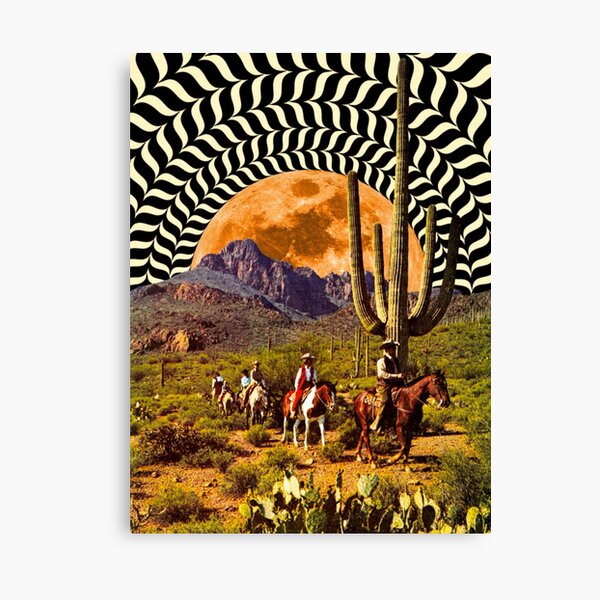 Illusionary Cowboys Canvas Print