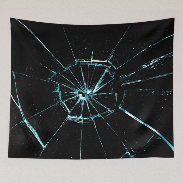 Item preview, broken glass on a black background designed and sold by photo123pro.