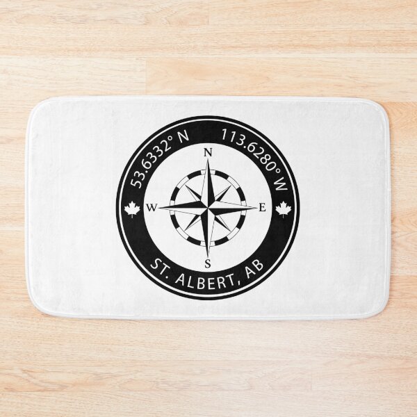 Item preview, St. Albert, Alberta Geographical Coordinates designed and sold by TeeOhGraphics.