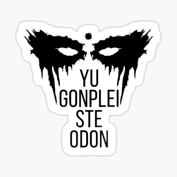 Yu Gonplei Ste Odon Sticker By Ceced0107 Redbubble