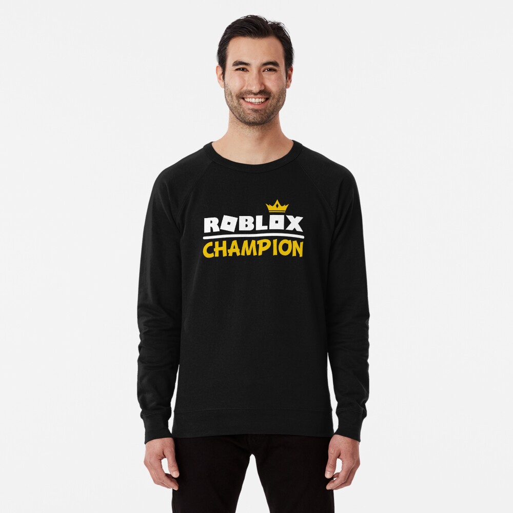 Roblox Champion Lightweight Sweatshirt By Nice Tees Redbubble - black champion shirt roblox