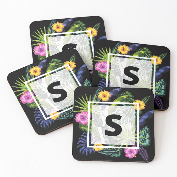 Item preview, Floral Tropical Letter S designed and sold by LamV.