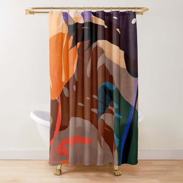 Louis Vuitton Big Logo In Water Color Background Shower Curtain