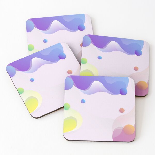Item preview, Abstract colorful flow shapes designed and sold by 27Design.