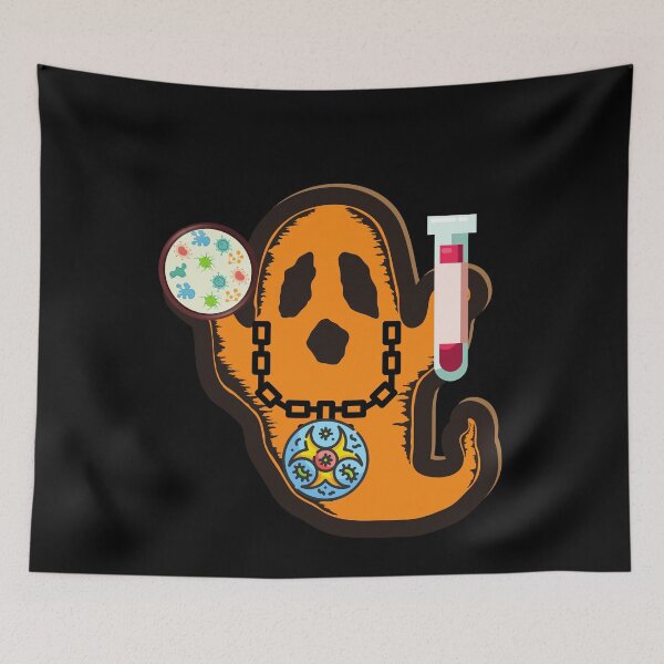 Item preview, MEDICAL LABORATORY SCIENTIST HALLOWEEN LAB GHOST COSTUME   designed and sold by Hippiesole.