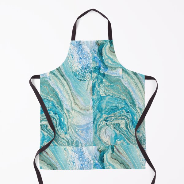 Item preview, Turquoise Blue Green Liquid Marble  designed and sold by newburyboutique.
