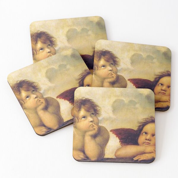 Item preview, Pair of Little Cheeky Cherub Angels - by Rafael Sanzio designed and sold by Angelkrs.