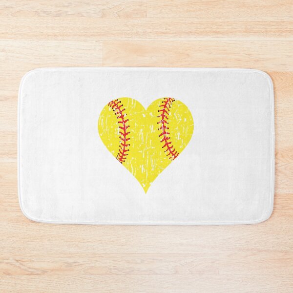 Item preview, Distressed Softball Heart designed and sold by PepaAnaRB.