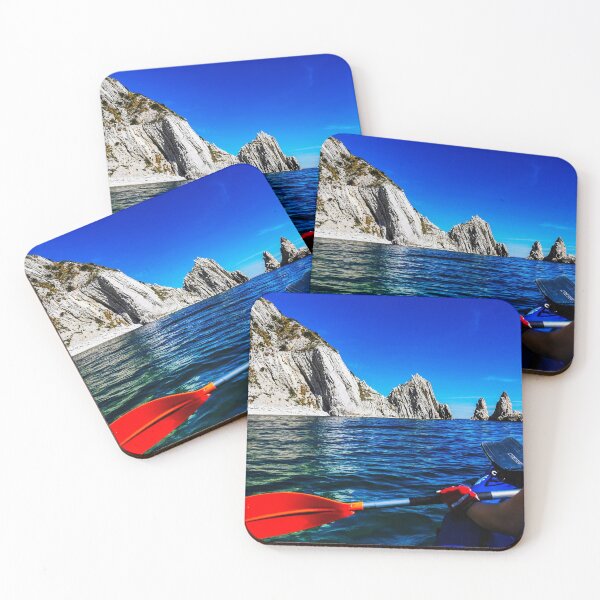 Item preview, young people in a canoe with a rock face in the middle of the sea designed and sold by Lighthouse1997.