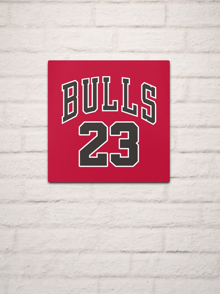 Michael Jordan Chicago Bulls Jersey Metal Print by SAYIDOWjpg