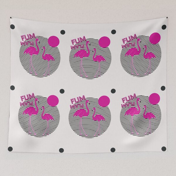 Item preview, FLIM FLAM Retro Sunset FLAMINGO designed and sold by garhoud.