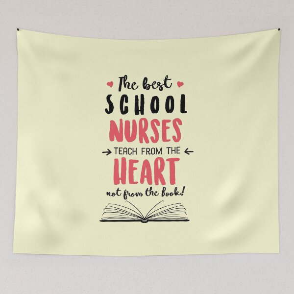 Aperçu de l'œuvre The best School Nurses teach from the Heart Quote créée et vendue par betternotes.