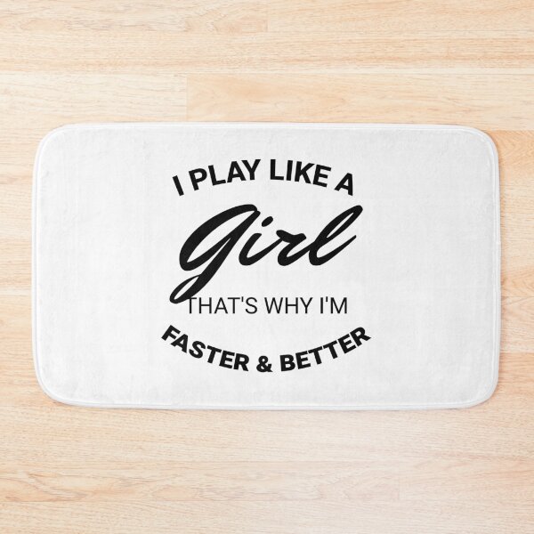 Item preview, Play like a girl, gift for volley lover designed and sold by Minimalist Quotes and Sayings.