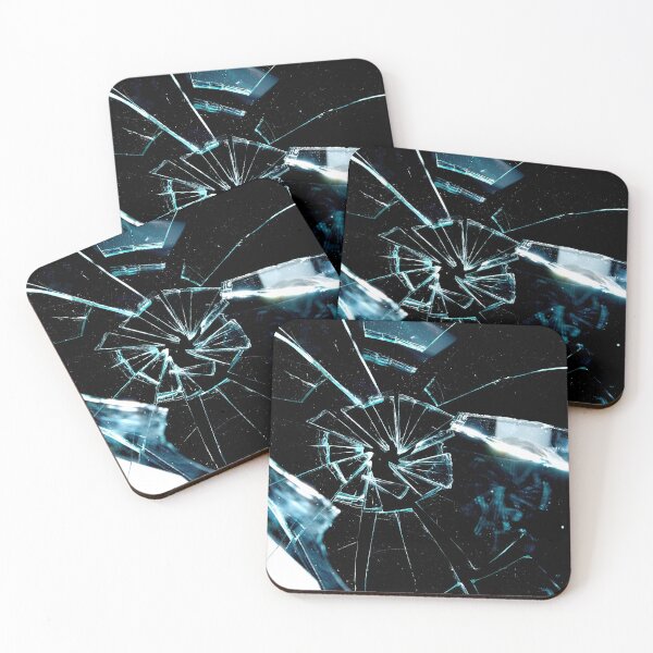 Item preview, broken glass on a black background designed and sold by photo123pro.