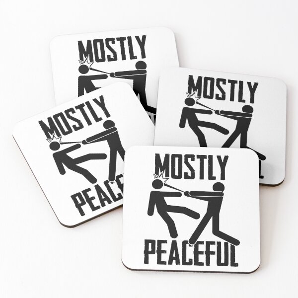 Item preview, Mostly Peaceful designed and sold by BunkerPunch.
