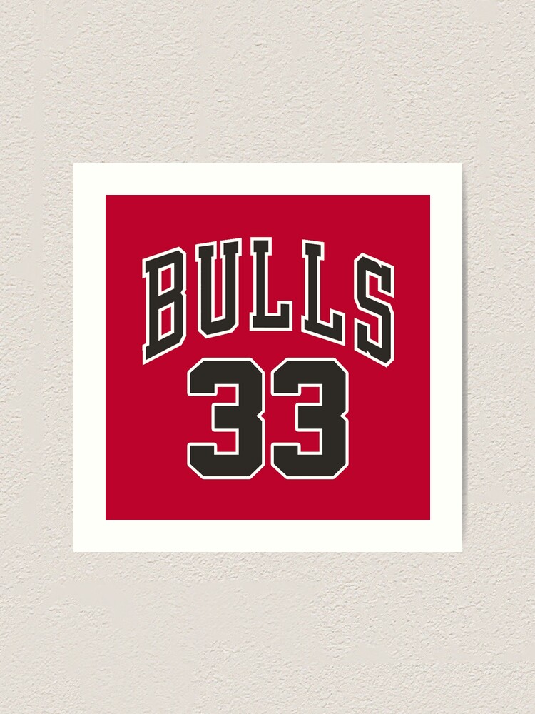 Scottie Pippen Chicago Bulls Jersey Framed Art Print by SAYIDOWjpg