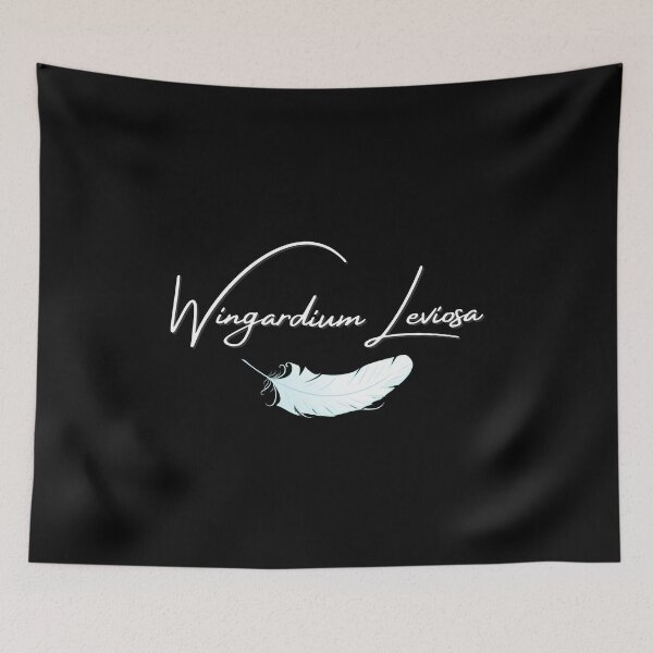 Item preview, "Wingardium Leviosa" Feather Print designed and sold by TopTrendNow.