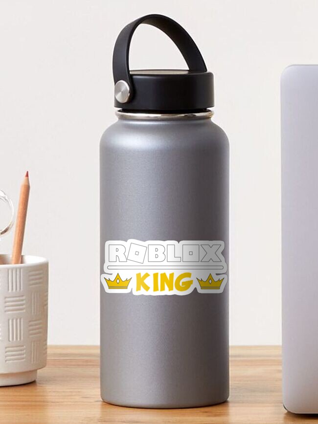 Roblox King Sticker By Nice Tees Redbubble - silver king roblox