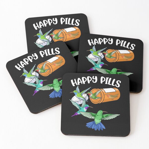 Item preview, Happy Pills Hummingbird Gifts Women Hummingbird designed and sold by DSWShirts.
