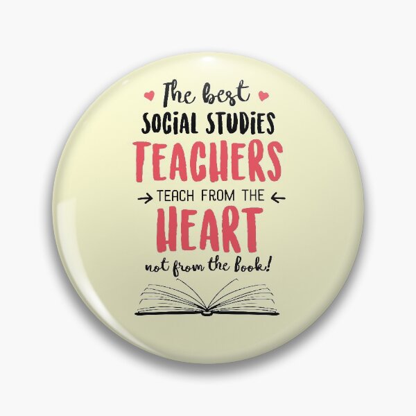 Item preview, The best Social Studies Teachers teach from the Heart Quote designed and sold by betternotes.