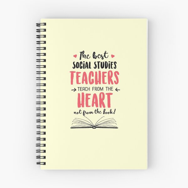 Item preview, The best Social Studies Teachers teach from the Heart Quote designed and sold by betternotes.