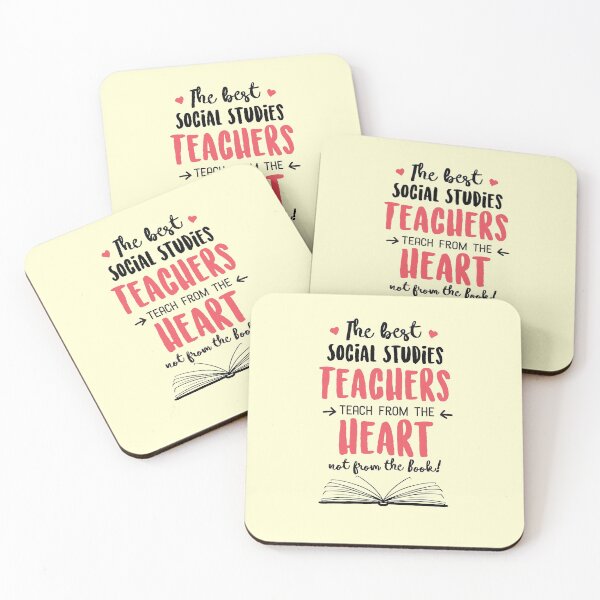 Item preview, The best Social Studies Teachers teach from the Heart Quote designed and sold by betternotes.