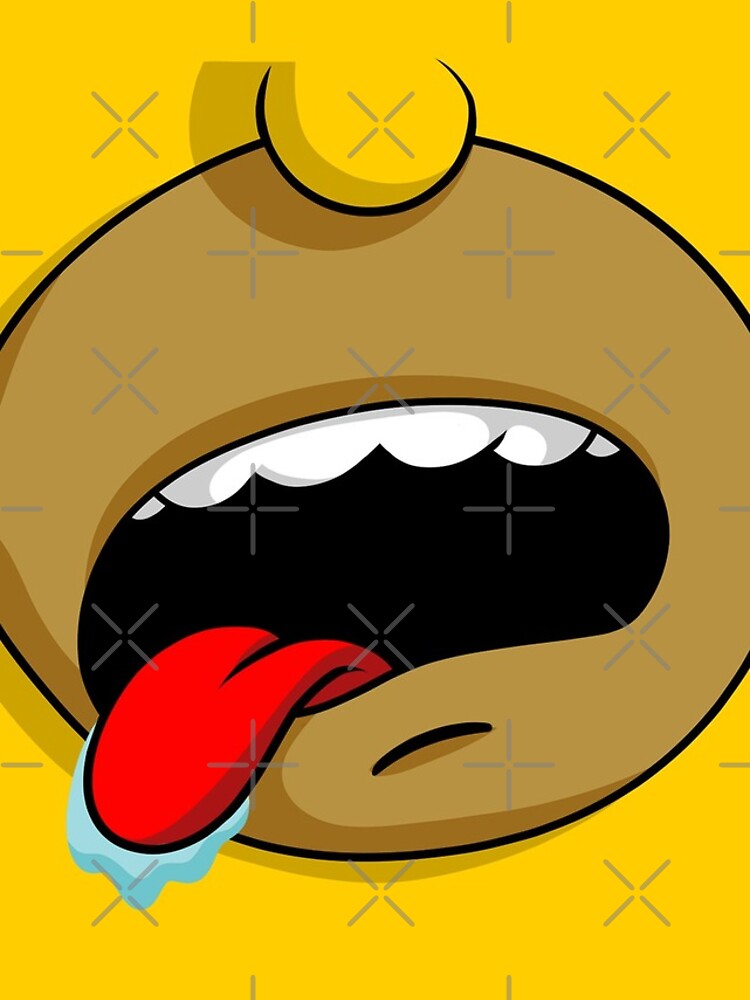 Homer Simpson Drooling Mmm Donut Iphone Skin By Boxingsfinest Redbubble