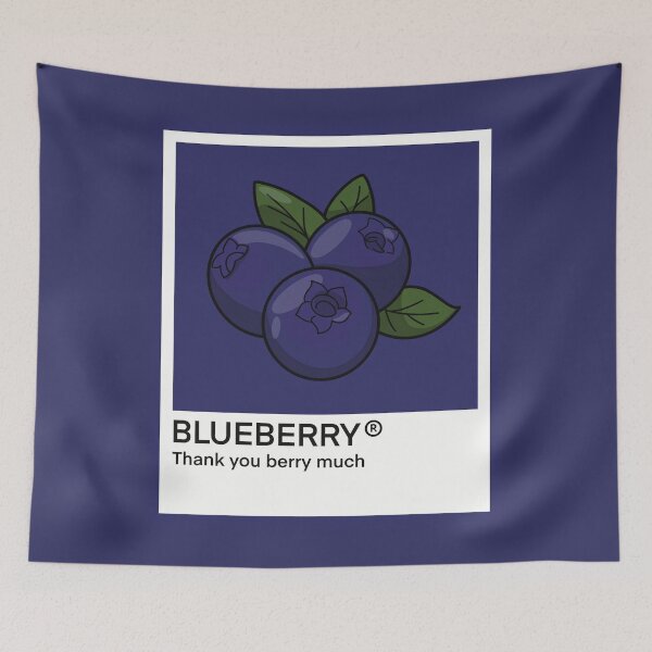 Item preview, Color- Blue Blueberries designed and sold by Fruit-Tee.