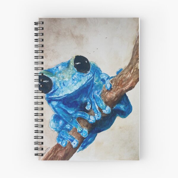 Item preview, blue frog on a branch designed and sold by char-mitch.