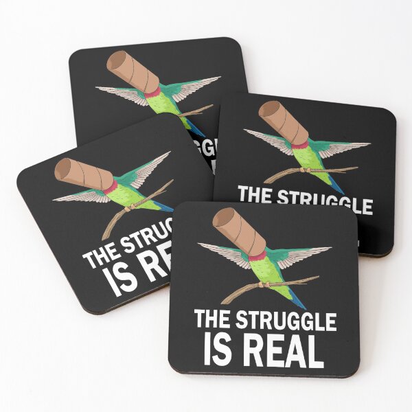 Item preview, The Struggle is Real Hummingbird Gifts Men Hummingbird designed and sold by DSWShirts.