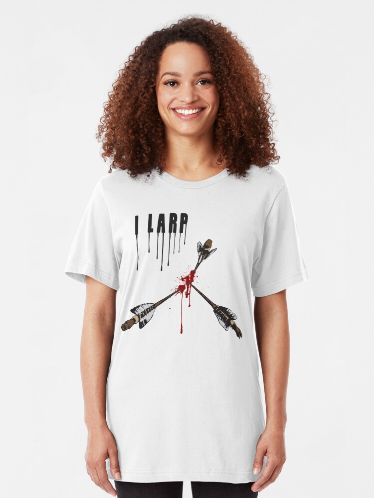 Alternate view of I LARP Slim Fit T-Shirt