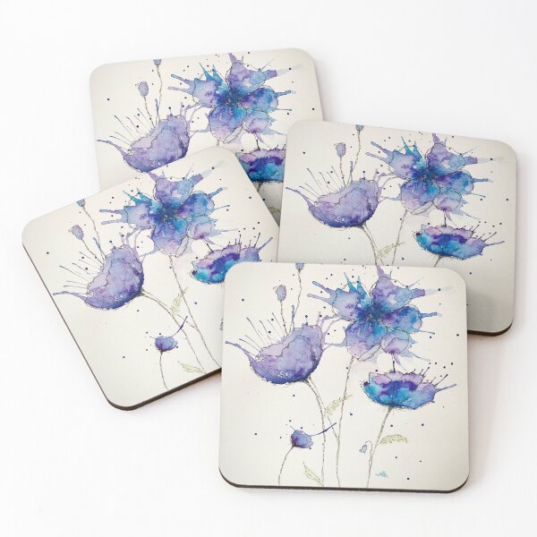 Item preview, Purple Poppies designed and sold by Claire Guest.