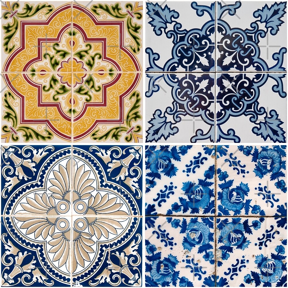"Vintage ceramic tiles" by homydesign Redbubble