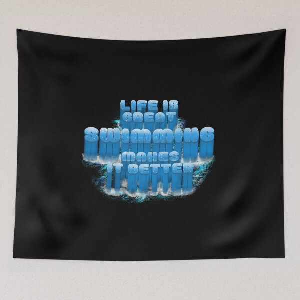 Item preview, Life Is Great Swimming Makes It Better designed and sold by Zwembad Vergelijker.