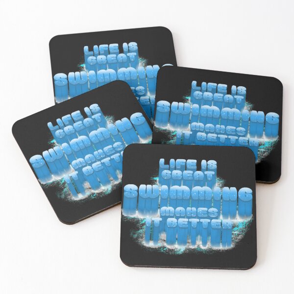 Item preview, Life Is Great Swimming Makes It Better designed and sold by Zwembad Vergelijker.
