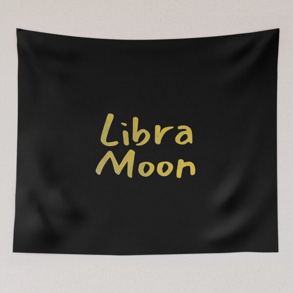 Item preview, Libra Moon Text Yellow designed and sold by leomooncreates.