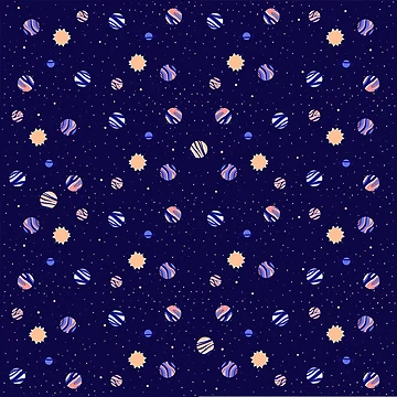 Artwork thumbnail, Space Pattern by lalexander21